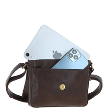 Load image into Gallery viewer, Aswood Leather Crossbody Bag Brown: Dom
