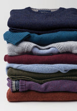 Load image into Gallery viewer, Clark Silver Grey Lambswool Crew Neck Jumper (4650C)