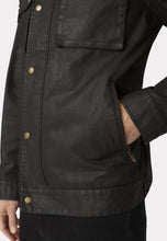 Load image into Gallery viewer, Brett Black Cotton Twill Carbon Finish Jacket
