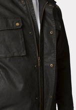 Load image into Gallery viewer, Brett Black Cotton Twill Carbon Finish Jacket