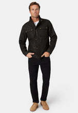 Load image into Gallery viewer, Brett Black Cotton Twill Carbon Finish Jacket
