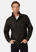 Load image into Gallery viewer, Brett Black Cotton Twill Carbon Finish Jacket