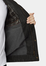 Load image into Gallery viewer, Brett Black Cotton Twill Carbon Finish Jacket