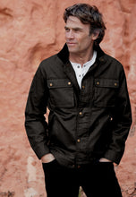 Load image into Gallery viewer, Brett Black Cotton Twill Carbon Finish Jacket