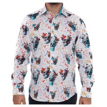 Load image into Gallery viewer, Claudio Lugli Vivid Chaos Skull Shirt (CP6890)