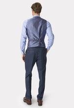 Load image into Gallery viewer, Tailored Fit Clifford Navy Donegal Wool Suit - Waistcoat Optional