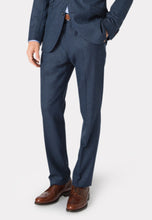 Load image into Gallery viewer, Tailored Fit Clifford Navy Donegal Wool Suit - Waistcoat Optional