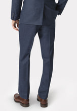Load image into Gallery viewer, Tailored Fit Clifford Navy Donegal Wool Suit - Waistcoat Optional