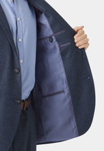 Load image into Gallery viewer, Tailored Fit Clifford Navy Donegal Wool Suit - Waistcoat Optional