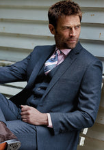 Load image into Gallery viewer, Tailored Fit Clifford Navy Donegal Wool Suit - Waistcoat Optional