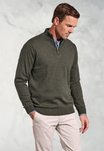 Load image into Gallery viewer, Copenhagen Cotton Merino Zip Neck Jumper