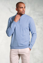 Load image into Gallery viewer, Copenhagen Cotton Merino Zip Neck Jumper