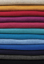 Load image into Gallery viewer, Devon Navy Cotton Merino Crew Neck Jumper