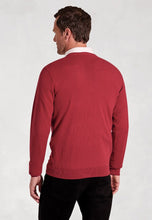 Load image into Gallery viewer, Dorset Navy Luxury 12 Gauge Cotton Merino V-Neck Jumper