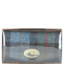 Load image into Gallery viewer, Exquisite Ashwood Leather & Harris Tweed® Cloth Twist-Lock Purse Brown/Mcload: TW-11-01-BM