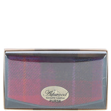 Load image into Gallery viewer, Exquisite Ashwood Leather & Harris Tweed® Cloth Twist-Lock Purse Navy/Pink: TW-11-06-NP