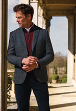 Load image into Gallery viewer, Tailored Fit Falkirk Navy Check Harris Tweed® Check Jacket