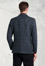 Load image into Gallery viewer, Tailored Fit Falkirk Navy Check Harris Tweed® Check Jacket