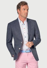 Load image into Gallery viewer, Regular Fit Greig Mid Blue Textured Jacket (5310A)