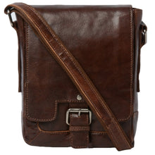 Load image into Gallery viewer, Mens Leather Flight Bag Tan (8341)