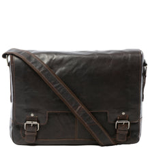Load image into Gallery viewer, Mens Leather Laptop Messenger Bag (8343)