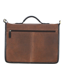 Load image into Gallery viewer, Men's Oily Hunter Leather Briefcase Brown: Jones