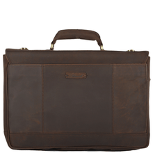 Load image into Gallery viewer, HENRY - Mens Leather Heavy Duty Laptop Briefcase in Mud