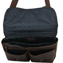 Load image into Gallery viewer, HENRY - Mens Leather Heavy Duty Laptop Briefcase in Mud