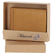 Load image into Gallery viewer, Men's Waxy Leather RFID Wallet Tan: W-82