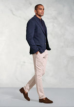 Load image into Gallery viewer, Tailored Fit Norton Navy Subtle Puppytooth Jersey Jacket