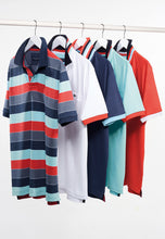 Load image into Gallery viewer, Oxshott Multi-Coloured Hoop Polo Shirt