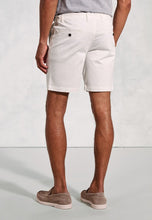 Load image into Gallery viewer, Piven White Garment Dyed Cotton Stretch Casual Shorts