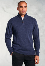 Load image into Gallery viewer, Rutherford Lambswool Zip Neck Jumper