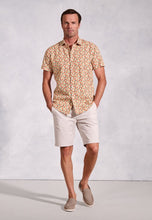 Load image into Gallery viewer, Regular Fit Mango Print Slub Cotton Shirt