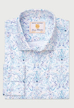 Load image into Gallery viewer, Tailored Fit 'Blue Paisley Print 'Occasion' Shirt (4600DT)
