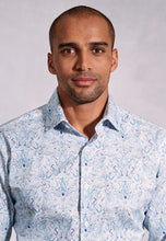 Load image into Gallery viewer, Tailored Fit 'Blue Paisley Print 'Occasion' Shirt (4600DT)