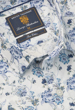 Load image into Gallery viewer, Regular Fit White Ornate Floral Print Cotton Shirt