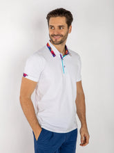 Load image into Gallery viewer, CLAUDIO LUGLI Marble Insert Polo Shirt