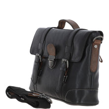 Load image into Gallery viewer, Small Leather Work Briefcase in Black (4553)