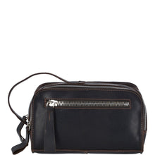 Load image into Gallery viewer, Mens Dual Section Oily Hunter Leather Wash Bag (1667)
