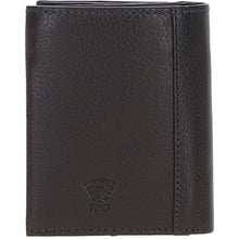 Load image into Gallery viewer, Versatile Ashwood Leather & Harris Tweed® Cloth RFID Secure Wallet Brown/Mcload: TW-17-01-BM