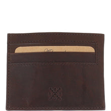 Load image into Gallery viewer, Waxy Leather Classic 6 Card Holder Wallet Brown: W-84