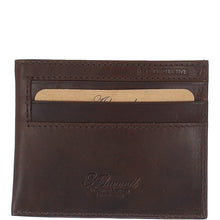 Load image into Gallery viewer, Waxy Leather Classic 6 Card Holder Wallet Brown: W-84