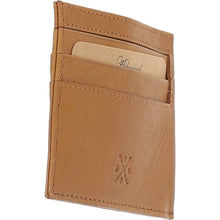 Load image into Gallery viewer, Waxy Leather Classic 6 Card Holder Wallet Tan: W-84