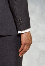 Load image into Gallery viewer, Tailored Fit Wells Charcoal Wool Blend Suit - Waistcoat Optional