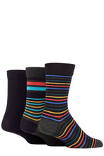 Load image into Gallery viewer, MENS 3PR SOCKSHOP Striped Bamboo Gentle Socks