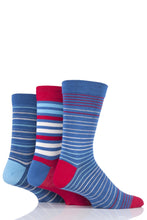 Load image into Gallery viewer, MENS 3PR SOCKSHOP Striped Bamboo Gentle Socks