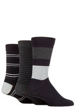 Load image into Gallery viewer, MENS 3PR SOCKSHOP Striped Bamboo Gentle Socks
