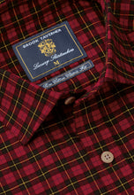 Load image into Gallery viewer, Red Tartan Check Cotton Poplin Shirt (4258B)