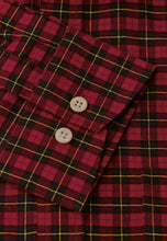 Load image into Gallery viewer, Red Tartan Check Cotton Poplin Shirt (4258B)